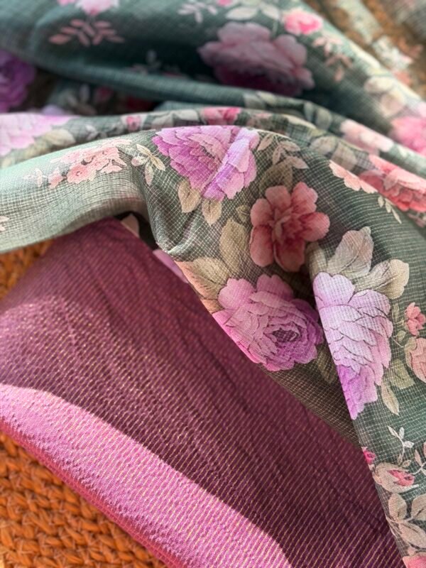 CHANDERI SILK TOP AND KOTA PRINTED DUPATTA - Image 6