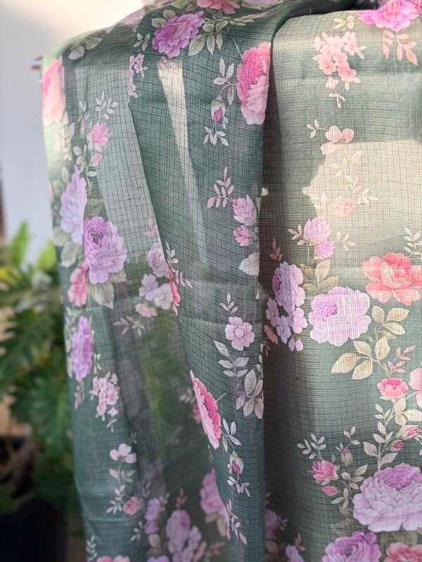 CHANDERI SILK TOP AND KOTA PRINTED DUPATTA - Image 4