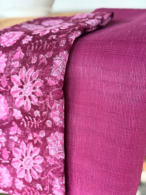SHIMMER KOTA TOP AND KOTA COTTON PRINTED DUPATTA - Image 2