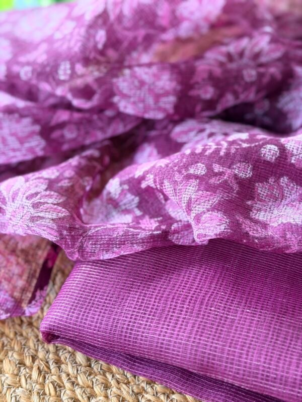 SHIMMER KOTA TOP AND KOTA COTTON PRINTED DUPATTA - Image 6