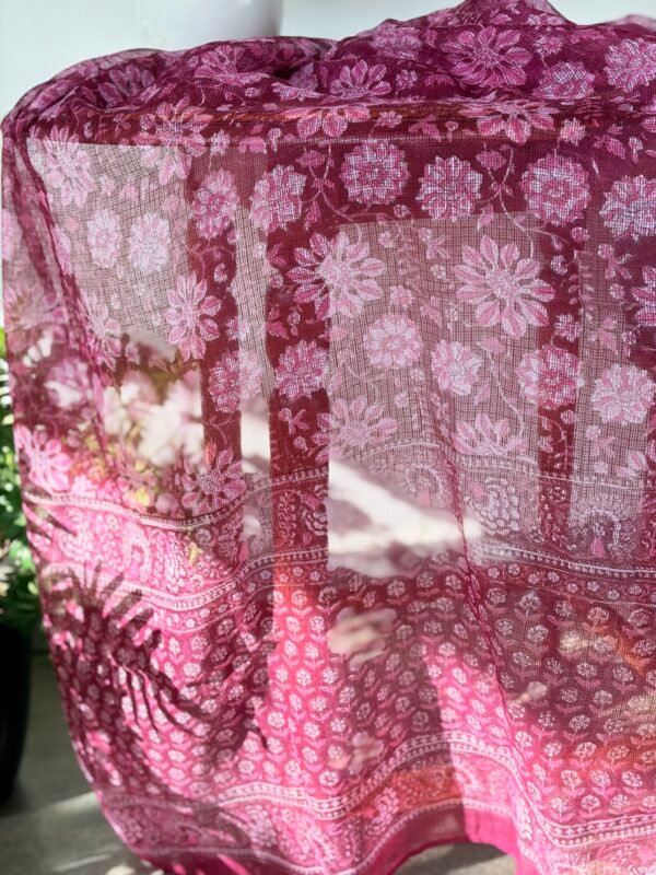 SHIMMER KOTA TOP AND KOTA COTTON PRINTED DUPATTA - Image 3
