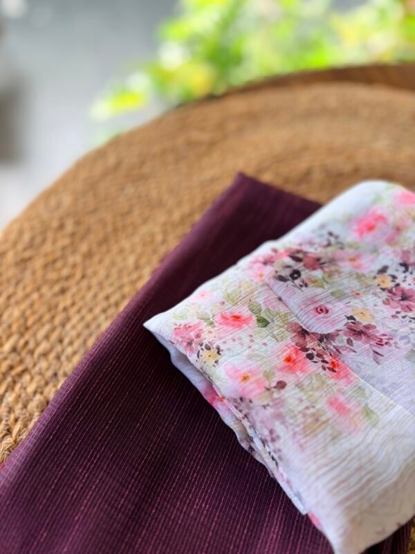 SHIMMER KOTA TOP AND CHIFFION PRINTED DUPATTA - Image 4