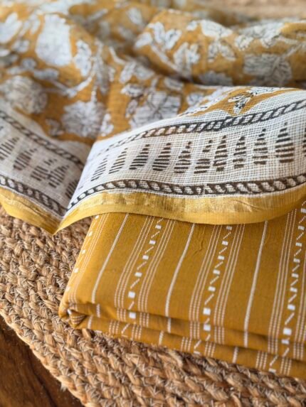 COTTON TOP AND KOTA PRINTED DUPATTA