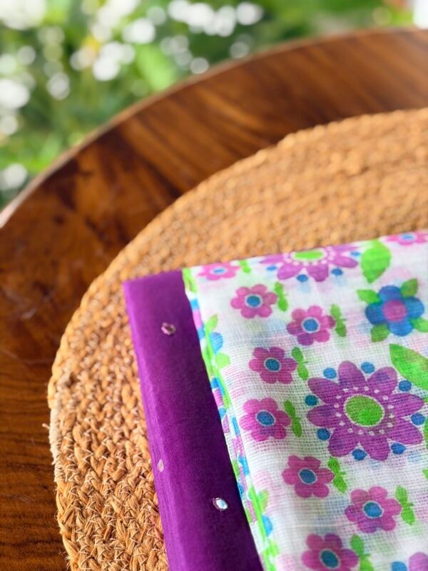 MUL CHANDERI TOP AND PRINTED KOTA COTTON DUPATTA - Image 5