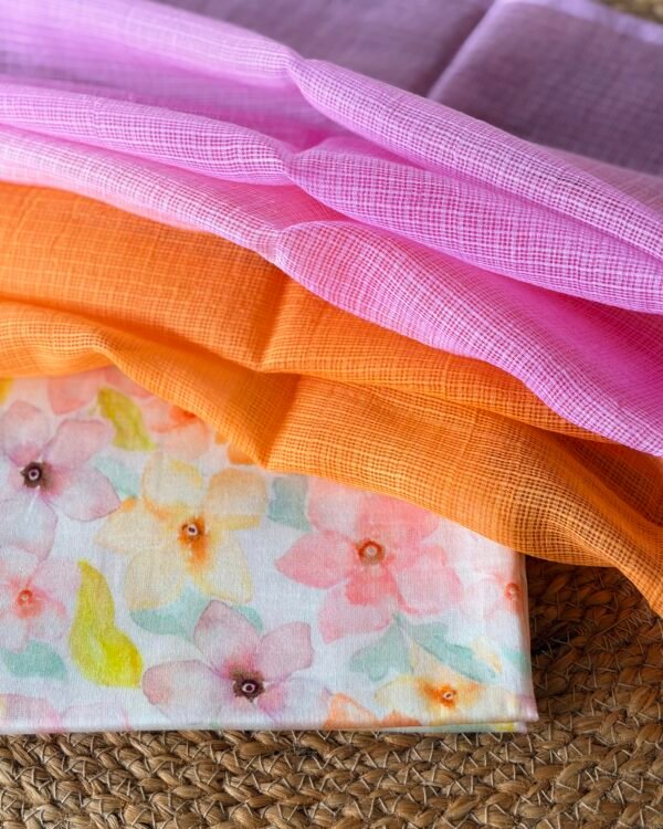 SILK COTTON TOP AND KOTA DUPATTA - Image 4
