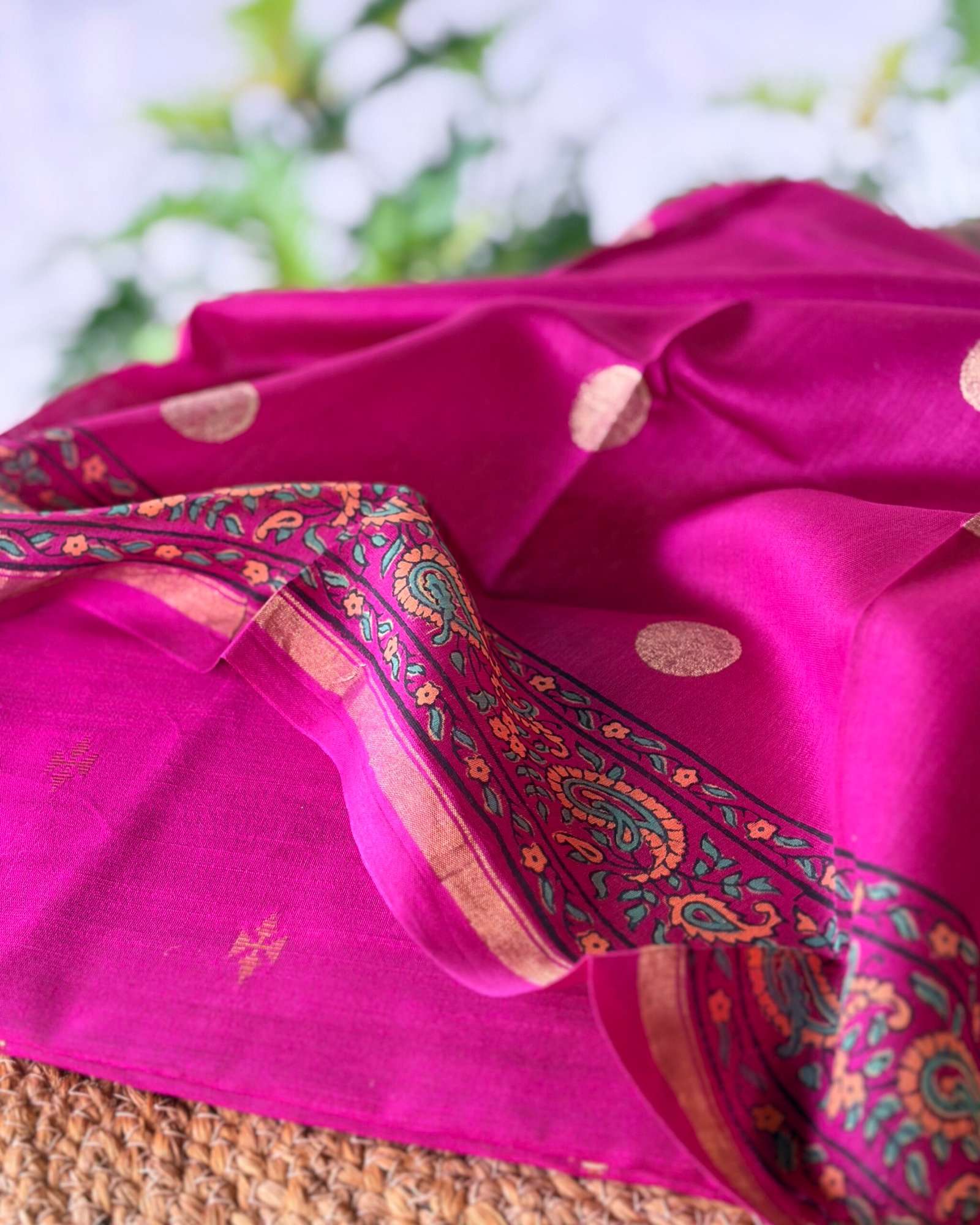 IMG_9219 SILK COTTON TOP AND CHANDERI SILK DUPATTA - Image 1