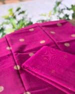 SILK COTTON TOP AND CHANDERI SILK DUPATTA - Image 6