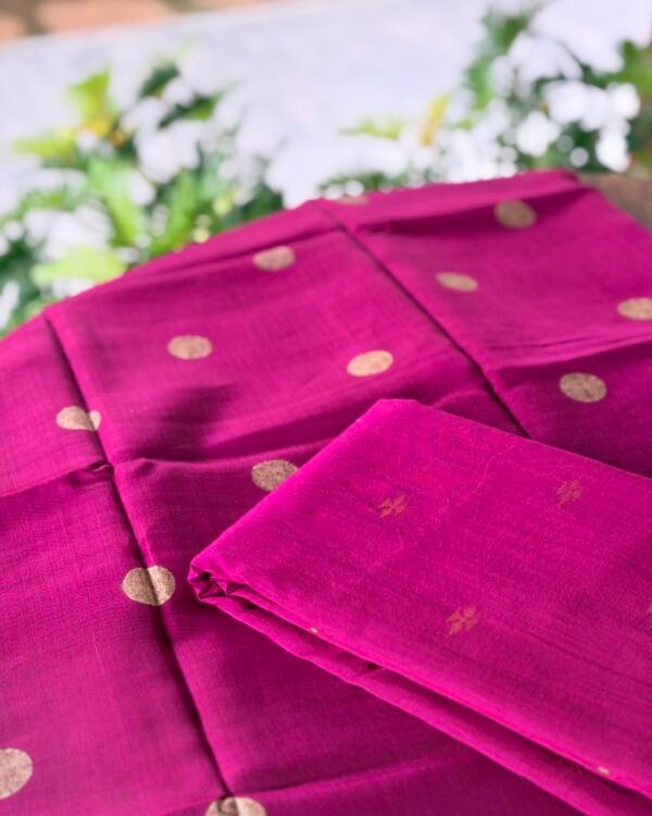 SILK COTTON TOP AND CHANDERI SILK DUPATTA - Image 6