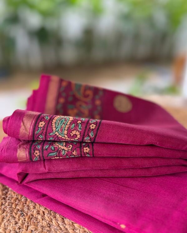 SILK COTTON TOP AND CHANDERI SILK DUPATTA - Image 3