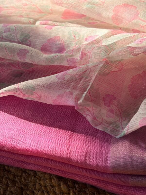 LINEN TOP AND PRINTED KOTA COTTON DUPATTA - Image 6