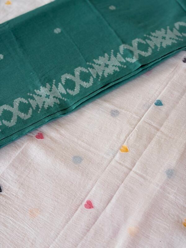 PURE JAMDHANI COTTON TOP AND JAMDANI WEAVE COTTON DUPATTA - Image 6
