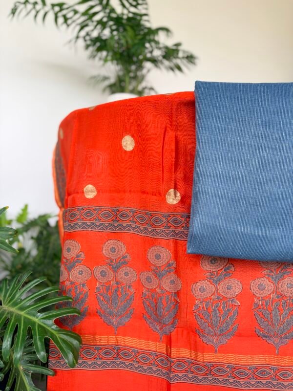 SHIMMER KOTA TOP AND CHANDERI SILK DUPATTA - Image 4