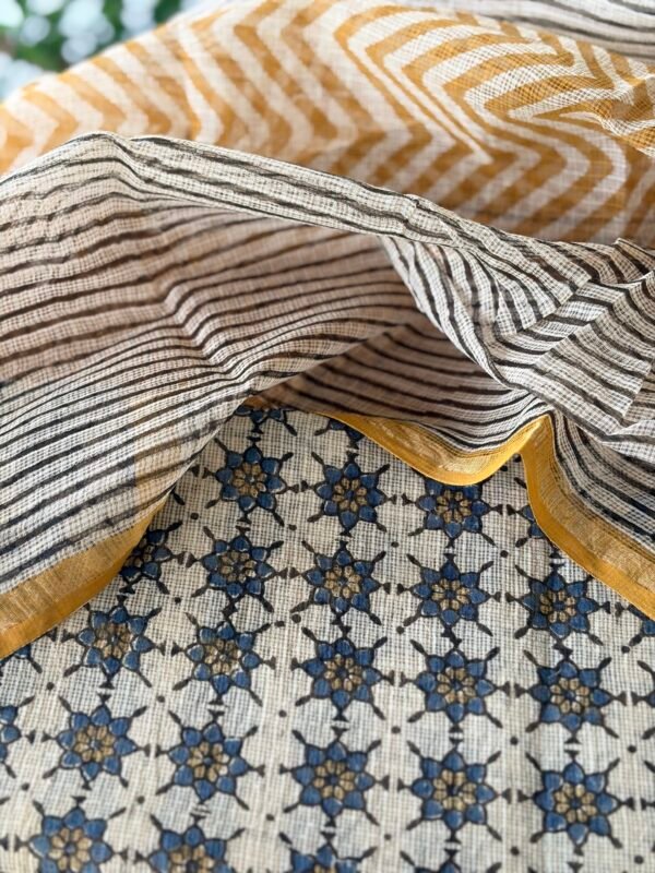 AJRAK KOTA COTTON TOP AND KOTA HANDBLOCK PRINTED DUPATTA - Image 5