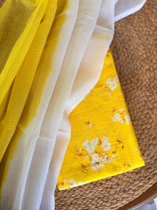 MUL PRINTED TOP AND DUAL SHADE KOTA DUPATTA - Image 7