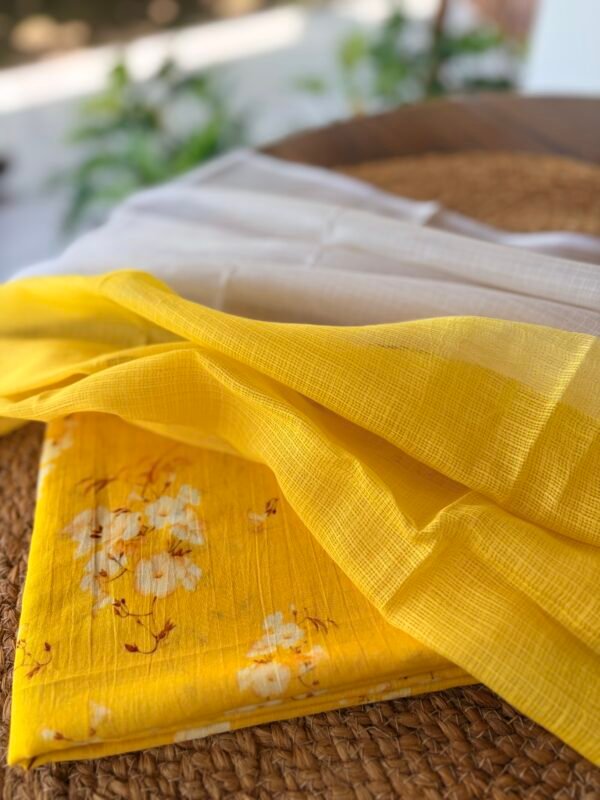MUL PRINTED TOP AND DUAL SHADE KOTA DUPATTA - Image 6