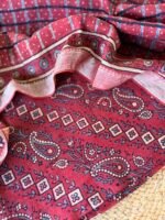 AJRAK CHANDERI COTTON TOP AND DUPATTA - Image 7
