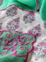 HANDBLOCK KOTA COTTON PRINTED TOP AND KOTA DUPATTA - Image 7