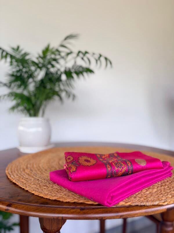 MUL CHANDERI TOP AND HANDBLOCK PRINTED CHANDERI SILK DUPATTA - Image 6