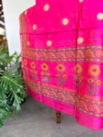 MUL CHANDERI TOP AND HANDBLOCK PRINTED CHANDERI SILK DUPATTA - Image 2