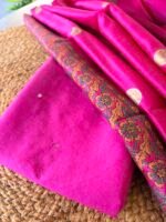 MUL CHANDERI TOP AND HANDBLOCK PRINTED CHANDERI SILK DUPATTA - Image 5