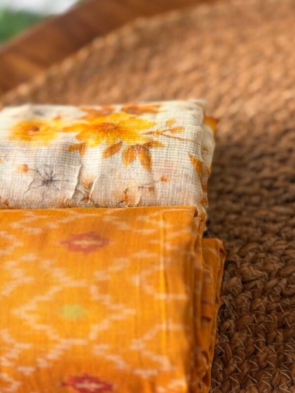 POCHAMPALLY IKAT SILK TOP AND KOTA PRINTED DUPATTA - Image 5