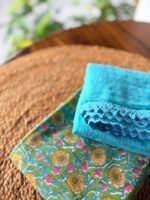 HANDBLOCK PRINTED TOP AND KOTA COTTON DUPATTA - Image 7