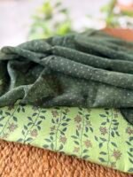 HANDBLOCK PRINTED MUL COTTON TOP AND AJRAK KOTA COTTON DUPATTA - Image 4