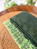 HANDBLOCK PRINTED MUL COTTON TOP AND AJRAK KOTA COTTON DUPATTA