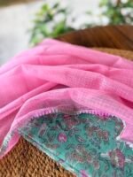 HANDBLOCK PRINTED TOP AND KOTA COTTON DUPATTA - Image 7