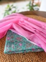 HANDBLOCK PRINTED TOP AND KOTA COTTON DUPATTA - Image 5
