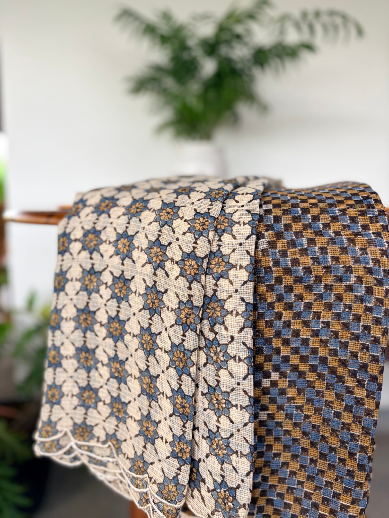 IMG_9869 AJRAK KOTA COTTON TOP AND AJRAK KOTA HANDBLOCK PRINTED DUPATTA - Image 1