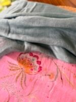 MUL CHANDERI PRINTED TOP AND LINEN DUPATTA - Image 6