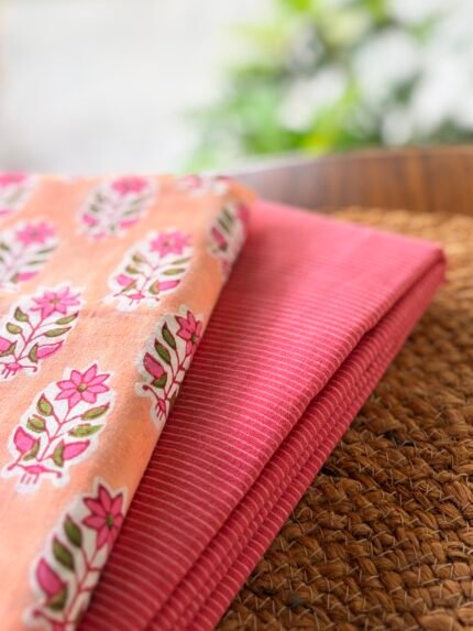 COTTON TOP AND HANDBLOCK PRINTED BOTTOM