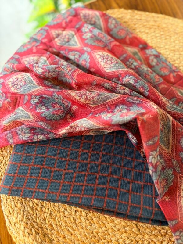 AJRAK KOTA COTTON TOP AND KOTA PRINTED DUPATTA - Image 5