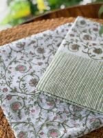 PURE HANDBLOCK PRINTED KOTA TOP AND DUPATTA - Image 3