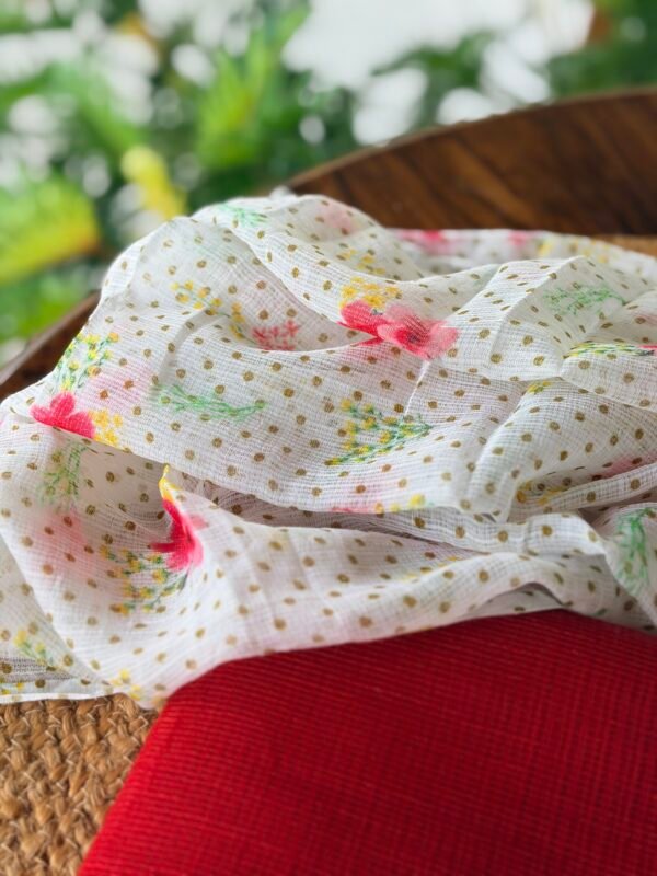 BLENDED SHIMMER KOTA TOP AND KOTA PRINTED DUPATTA - Image 2