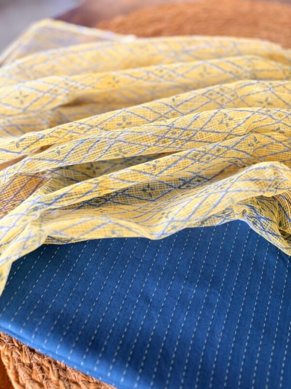 PURE COTTON TOP AND KOTA HANDBLOCK PRINTED DUPATTA - Image 4