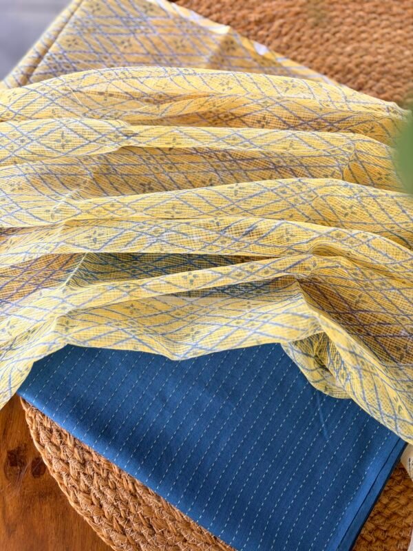 PURE COTTON TOP AND KOTA HANDBLOCK PRINTED DUPATTA - Image 5
