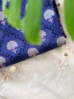 CHANDERI SILK TOP AND HANDBLOCK PRINTED KOTA DUPATTA - Image 4