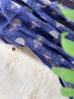 CHANDERI SILK TOP AND HANDBLOCK PRINTED KOTA DUPATTA - Image 2