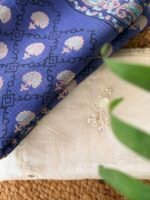 CHANDERI SILK TOP AND HANDBLOCK PRINTED KOTA DUPATTA - Image 7