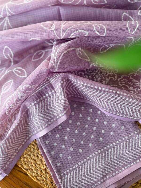 PURE KOTA COTTON HANDBLOCK PRINTED TOP AND DUPATTA - Image 7