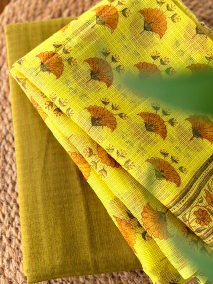 HANDBLOCK PRINTED KOTA COTTON TOP AND BOTTOM