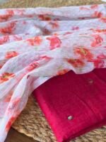 MUL CHANDERI TOP AND PRINTED KOTA COTTON DUPATTA - Image 5