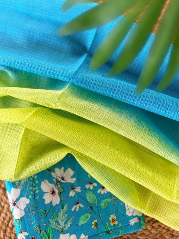 SILK COTTON TOP AND KOTA DUPATTA - Image 4