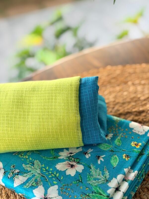 SILK COTTON TOP AND KOTA DUPATTA - Image 5