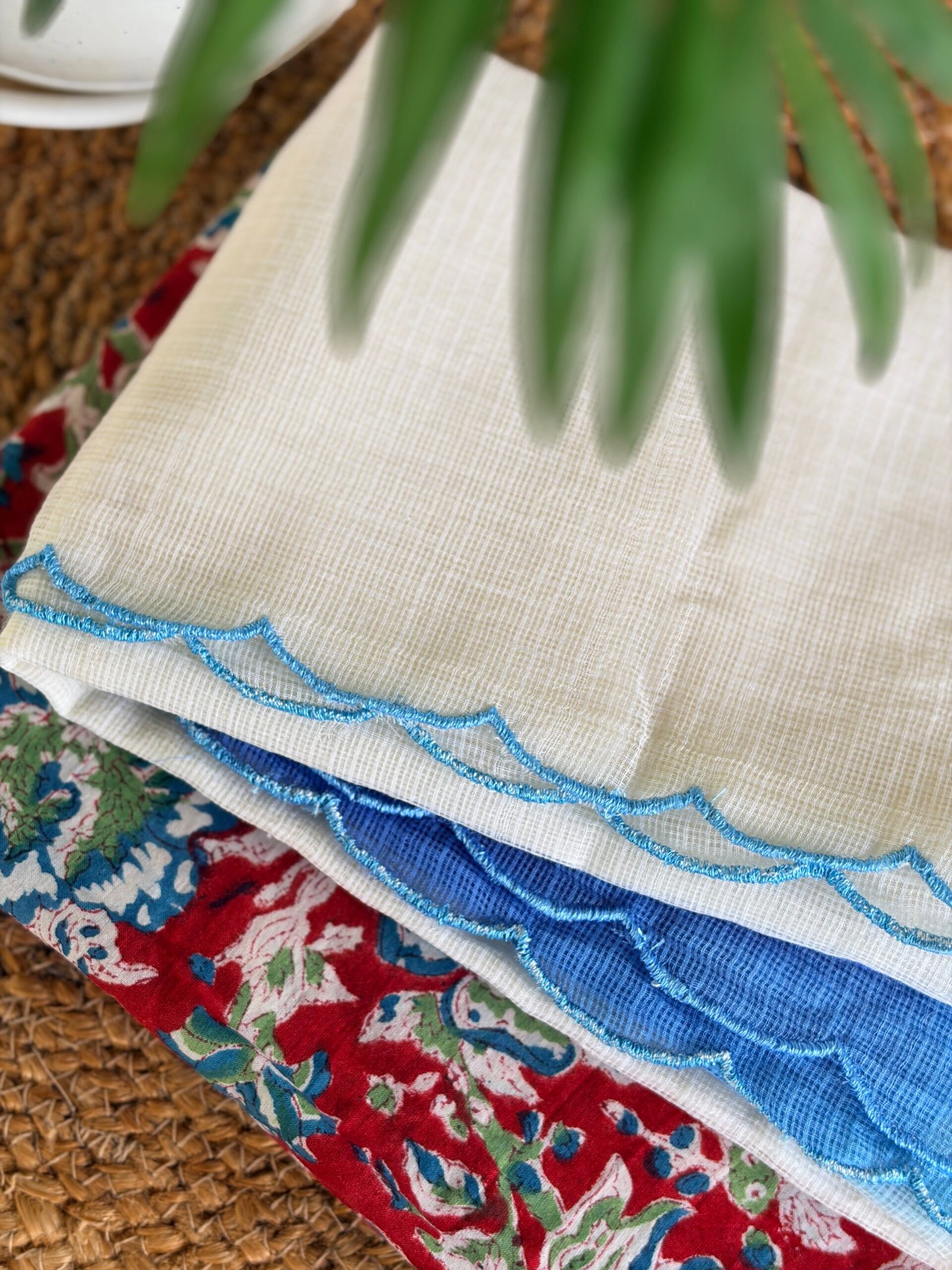 IMG_0909 HANDBLOCK PRINTED COTTON TOP AND PRINTED KOTA COTTON DUPATTA - Image 1