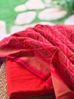 SILK COTTON TOP AND IKAT SILK DUPATTA - Image 6