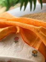 MUL CHANDERI TOP AND LINEN DUPATTA - Image 3