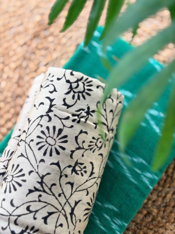 IKAT COTTON TOP AND CHANDERI SILK COTTON DUPATTA - Image 5